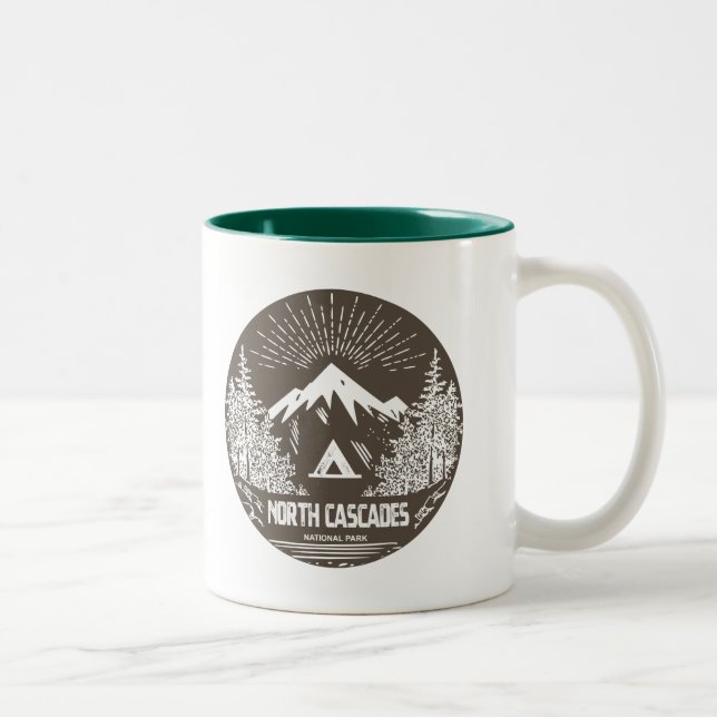 Nordkaskaden-Nationalpark Zweifarbige Tasse (Rechts)