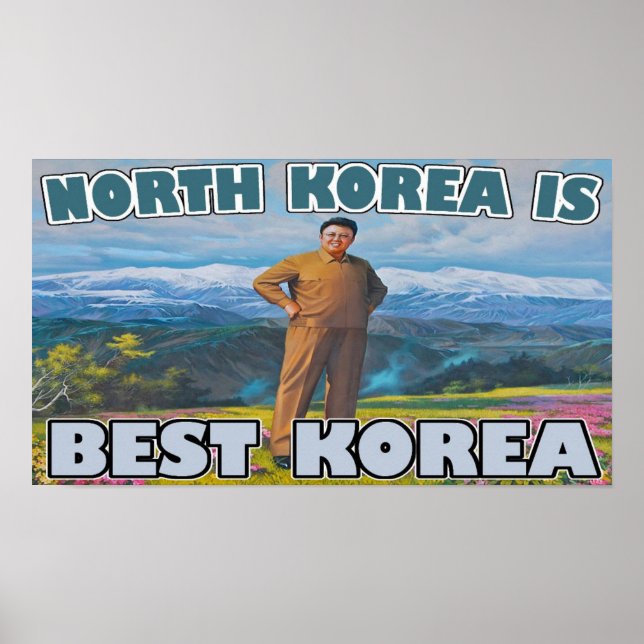 Nordkorea = Bestes Korea Poster (Vorne)