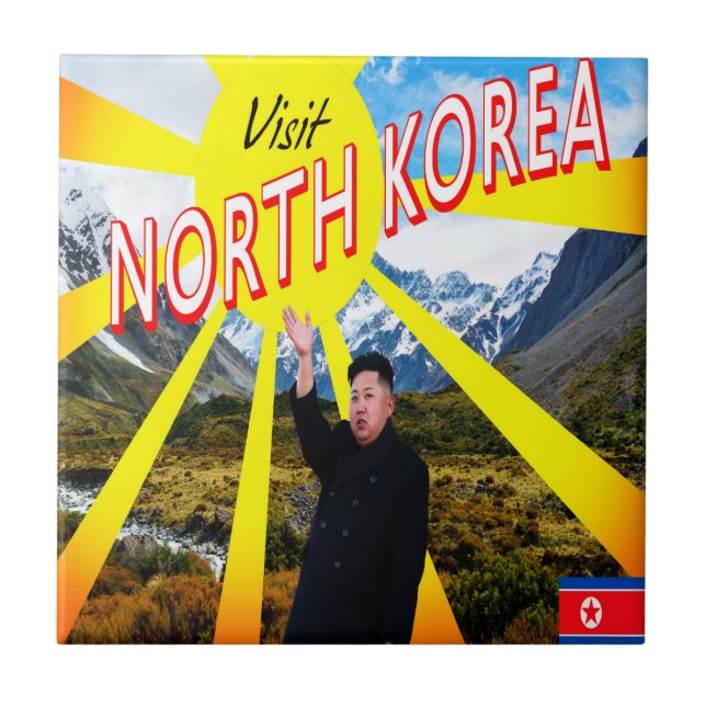 Nordkorea besuchen fliese (Vorderseite)