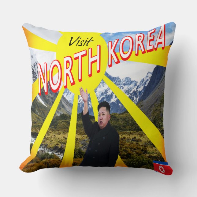 Nordkorea besuchen kissen (Vorderseite)