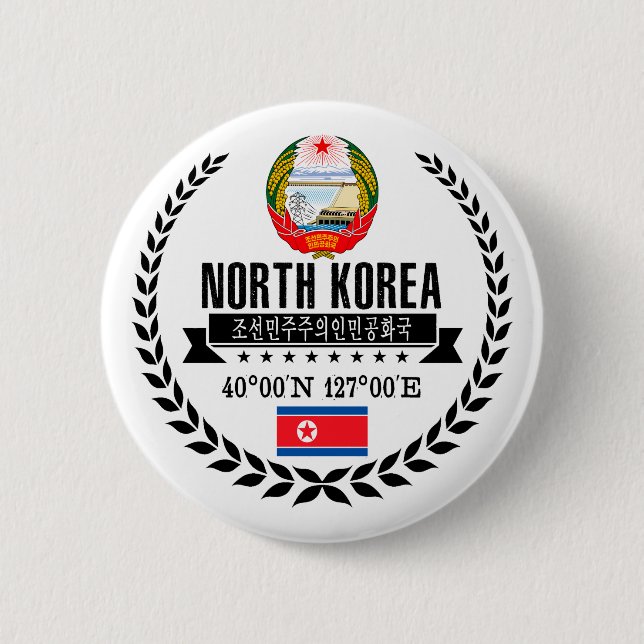 Nordkorea Button (Vorderseite)
