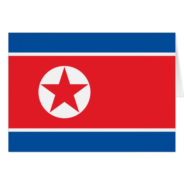 Nordkorea-Flagge (Vorderseite (Horizontal))