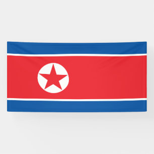 Nordkorea-Flagge Banner
