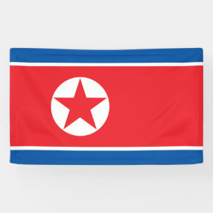 Nordkorea-Flagge Banner