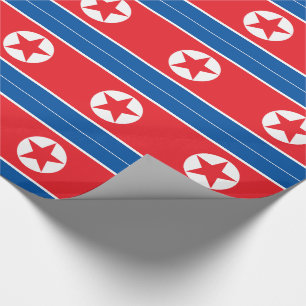 Nordkorea-Flagge Geschenkpapier