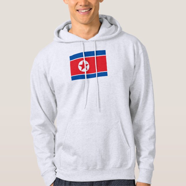 Nordkorea-Flagge Hoodie (Vorderseite)