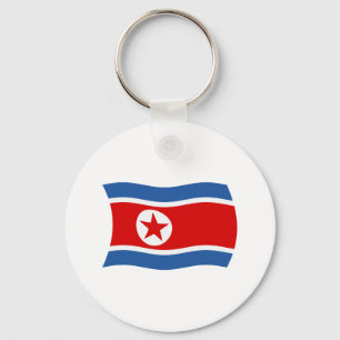 Nordkorea-Flagge Schlüsselanhänger