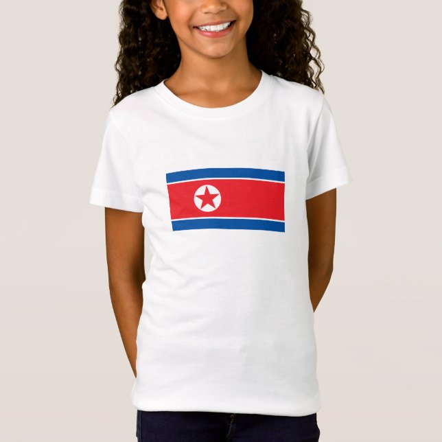 Nordkorea-Flagge T-Shirt (Vorderseite)