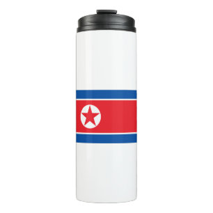 Nordkorea-Flagge Thermosbecher