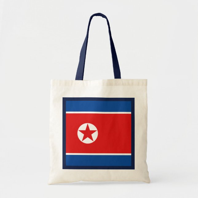 Nordkorea-Flaggen-Tasche Tragetasche (Vorne)