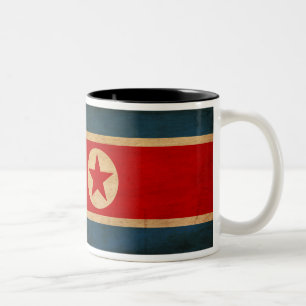 Nordkorea-Flaggen-Tasse Zweifarbige Tasse