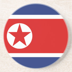 Nordkorea-Flaggen-Untersetzer Getränkeuntersetzer