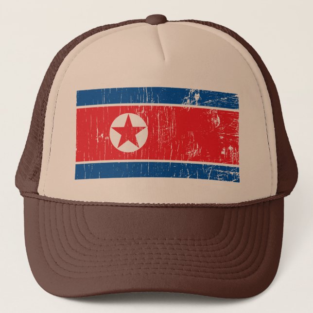 Nordkorea-Hut Truckerkappe (Vorderseite)