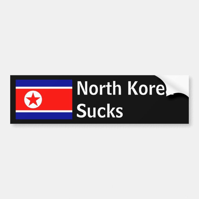 Nordkorea ist zum Kotzen Autoaufkleber (Vorne)