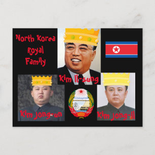 Nordkorea* Kim Boys Postcard Postkarte