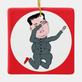 Nordkorea Kim Jong Un Dabbing Keramikornament