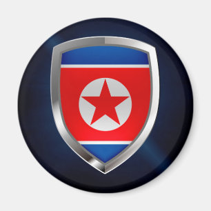 Nordkorea - MetallEmblem Magnet
