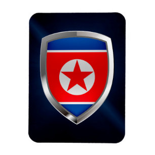 Nordkorea - MetallEmblem Magnet