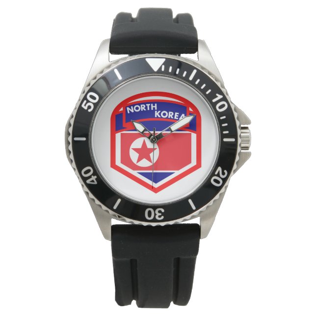 Nordkorea-Wappen Armbanduhr (Vorderseite)