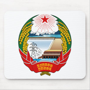 Nordkorea-Wappen Mousepad