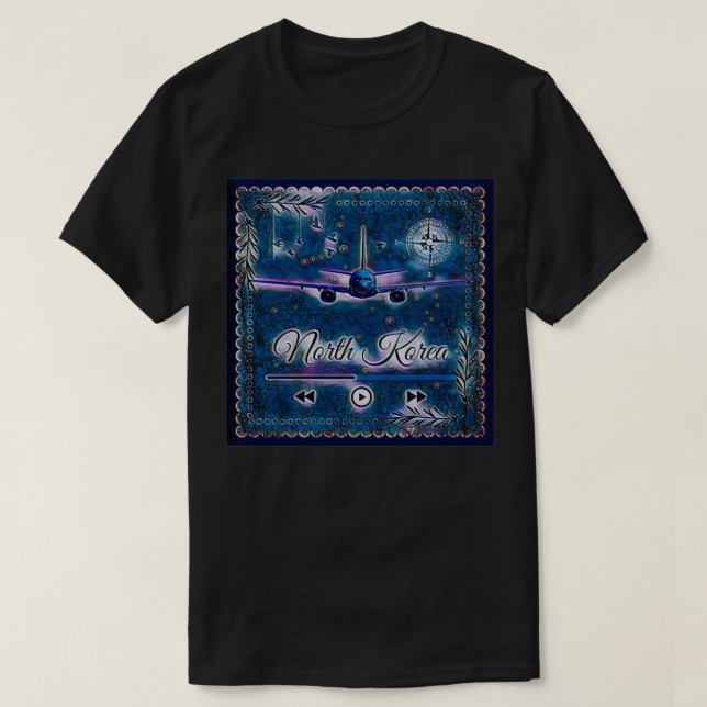 Nordkorea World Travel Souvenir Travel Destinati T-Shirt (Design vorne)