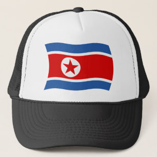 Nordkoreaischer Flaggenhut Truckerkappe