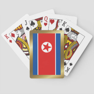Nordkoreanische Flagge Spielkarten