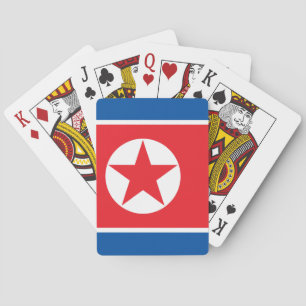 Nordkoreanische Flagge Spielkarten