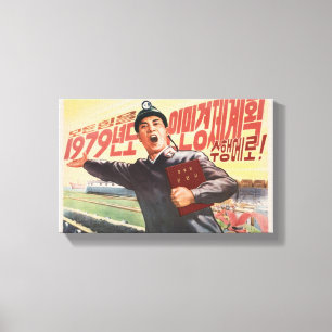 Nordkoreanische Propaganda Thataway 1979 Leinwanddruck