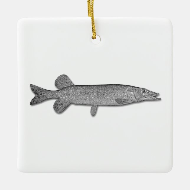 Nordkraut - Johannisfisch Keramikornament (Vorderseite)