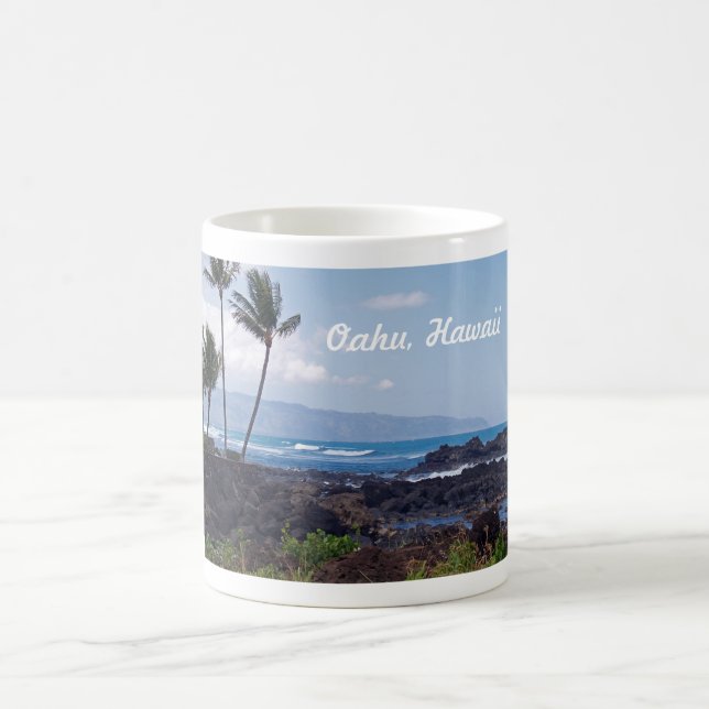 Nordküste auf der Insel Oahu in Hawaii Kaffeetasse (Mittel)