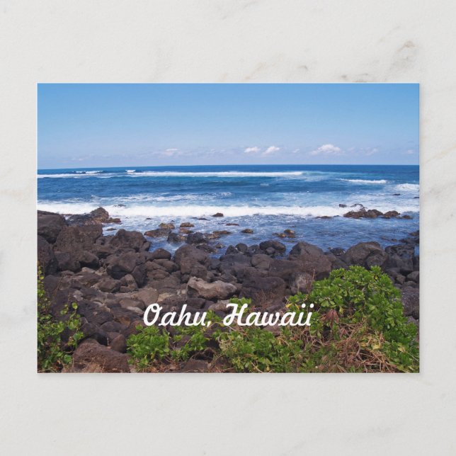 Nordküste auf der Insel Oahu in Hawaii Postkarte (Vorderseite)