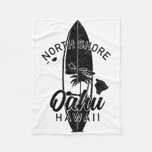 Nordküste Oahu Hawaii Surfbrett Surfen Surfer Fleecedecke