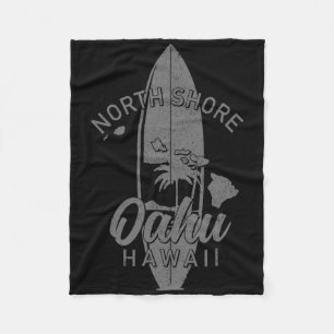 Nordküste Oahu Hawaii Surfbrett Surfen Surfer Fleecedecke