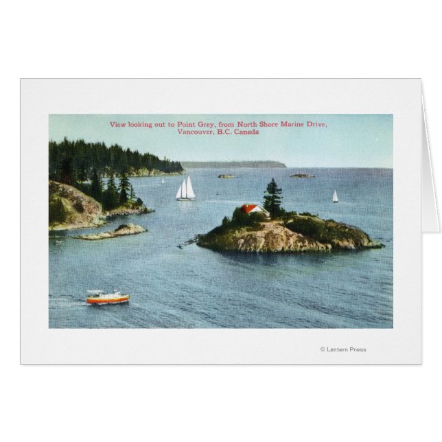 Nordküste Schifffahrt Sicht auf Point Gray (Vorderseite (Horizontal))