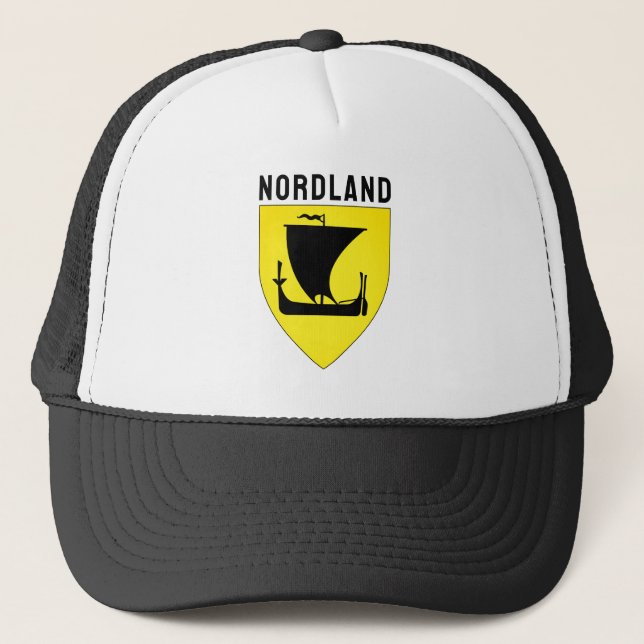 Nordland-Fylke-Wappen - NORWEGEN Truckerkappe (Vorderseite)