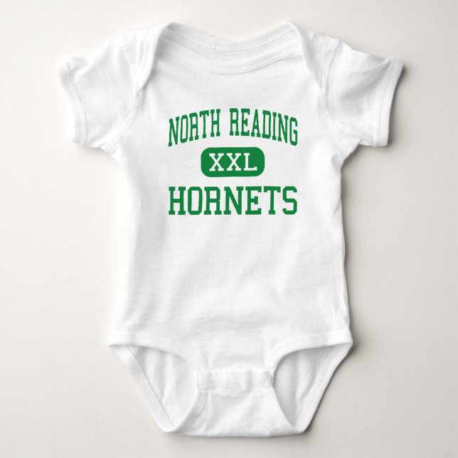 Nordlesung - Hornissen - hoch - Nordlesung Baby Strampler (Vorderseite)