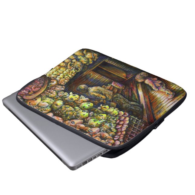 Nördlich des Zirkus Laptopschutzhülle (Vorne Knopf)