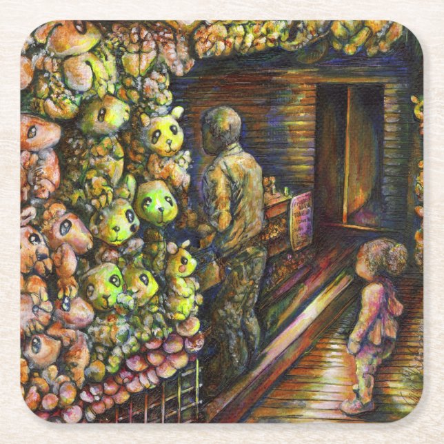 Nördlich des Zirkus Rechteckiger Pappuntersetzer (Vorderseite)