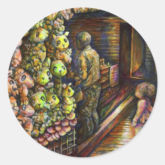 Nördlich des Zirkus Runder Aufkleber (Vorderseite)