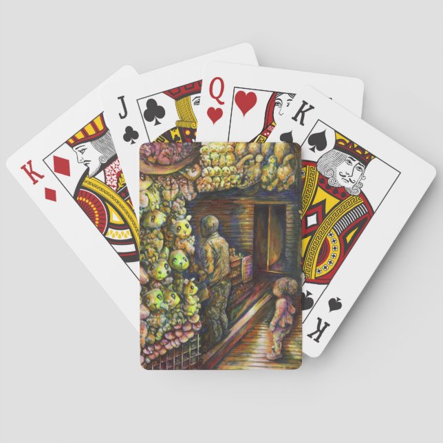 Nördlich des Zirkus Spielkarten (Rückseite)