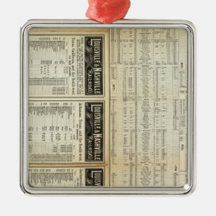 Nördlich von Louisville und Nashville Railroad Silbernes Ornament