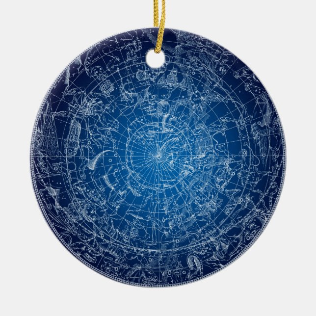 Nördliche Hemysphere Himmelkonstellationen Keramik Ornament (Vorne)