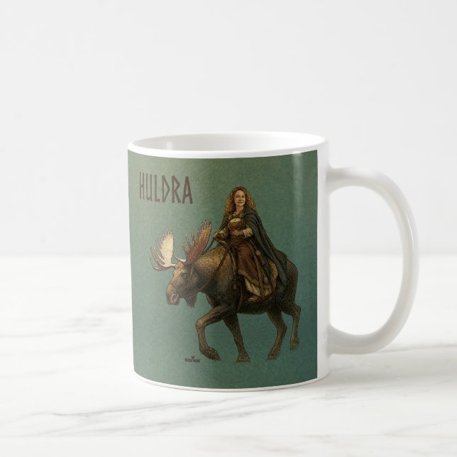 Nördliche Huldra-Wald-Frau Kaffeetasse (Rechts)