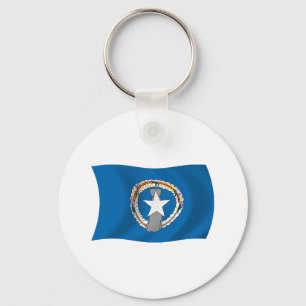Nördliche Marianen Flagge Schlüsselanhänger