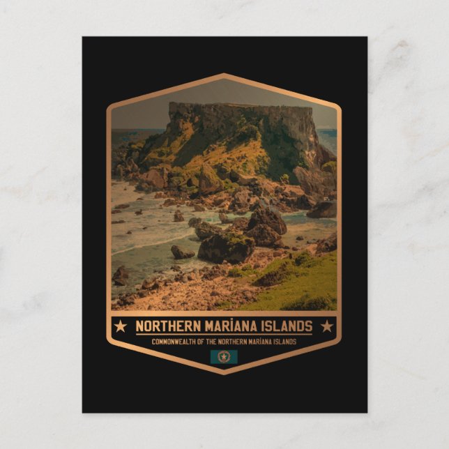 Nördliche Marianen Postkarte (Vorderseite)