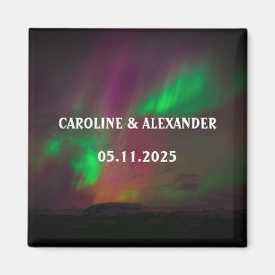 Nördliche Polarlichter Aurora Borealis Nachthimmel Magnet