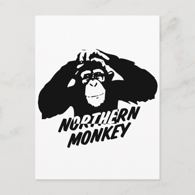 Nördlicher Affe Postkarte (Vorderseite)
