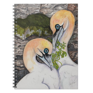 Nördlicher Basstölpel Vogelbeobachtungsheft Notizblock