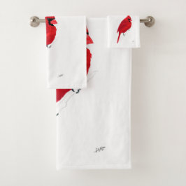 Nördlicher Kardinal Badhandtuch Set
